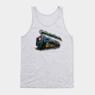 Gorgeous vintage Railroad steam locomotive FEF3 844 Tank Top